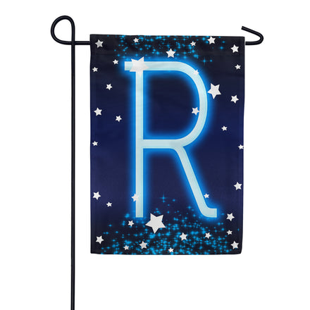 America Forever New Year Starlight Monogram Garden Flag