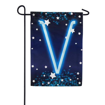 America Forever New Year Starlight Monogram Garden Flag