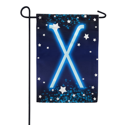 America Forever New Year Starlight Monogram Garden Flag