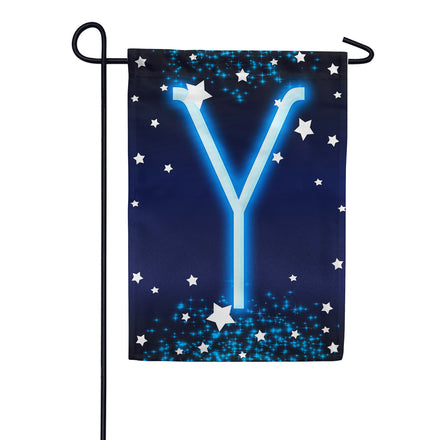 America Forever New Year Starlight Monogram Garden Flag