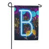 America Forever New Year Celebration Monogram Garden Flag