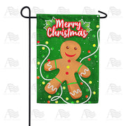 America Forever Festive Gingerbread Man Garden Flag