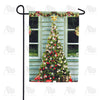 America Forever Cabin Christmas Garden Flag