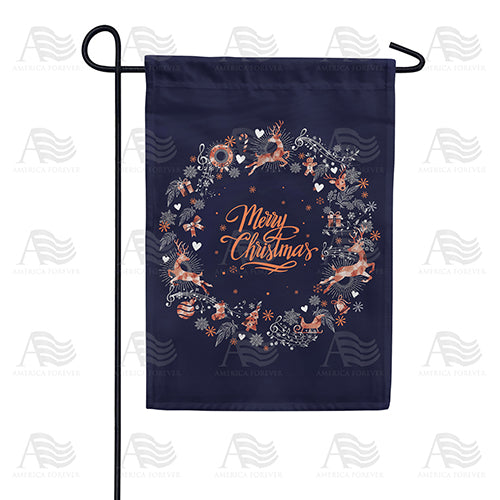 America Forever Blue Christmas Garden Flag
