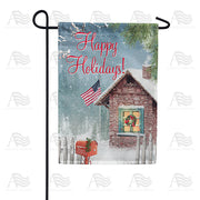 America Forever Happy Holidays! Garden Flag