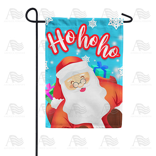 America Forever Ho Ho Ho Santa Claus Garden Flag