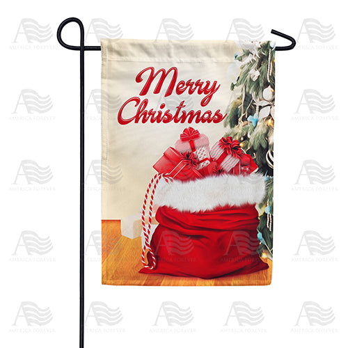 America Forever Sack Of Gifts Garden Flag