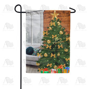 America Forever Home For Christmas Tree Garden Flag