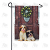 America Forever Waiting For Santa Puppies Garden Flag