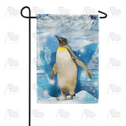 America Forever Penguin On Glacier Garden Flag