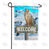 America Forever Winter Owl Welcome Garden Flag