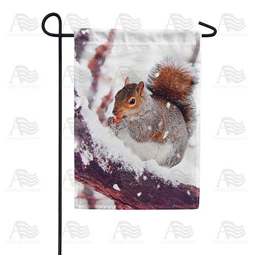 America Forever Winter Foraging Garden Flag