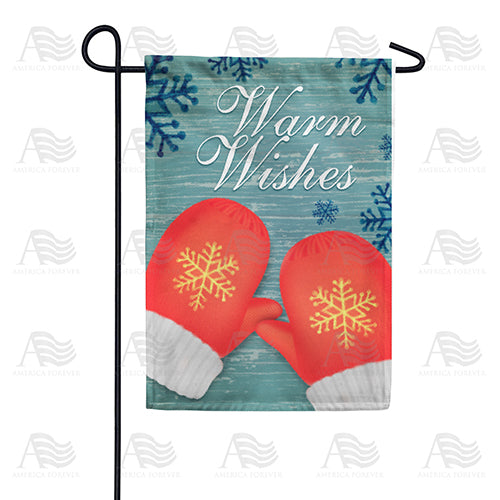 America Forever Orange Mittens Garden Flag