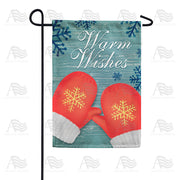America Forever Orange Mittens Garden Flag