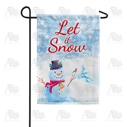 America Forever Let It Snow, Snowman Garden Flag