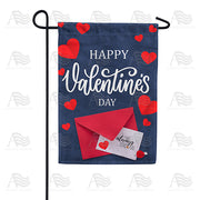 America Forever Love Letter Hearts Garden Flag