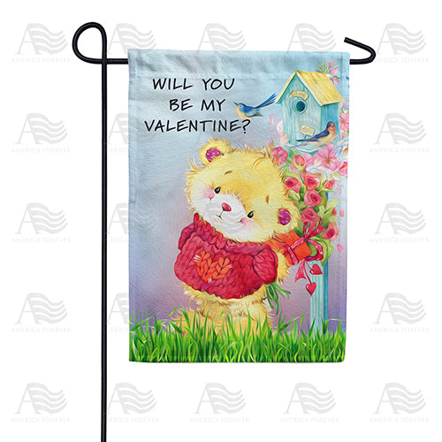 America Forever Be My Valentine? Garden Flag