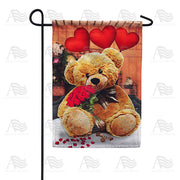 America Forever Tender Loving Teddy Garden Flag