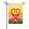 America Forever Heart To Heart Garden Flag