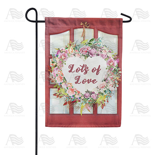 America Forever Home Is Where The Heart Is Wreath Garden Flag