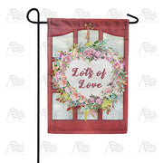 America Forever Home Is Where The Heart Is Wreath Garden Flag