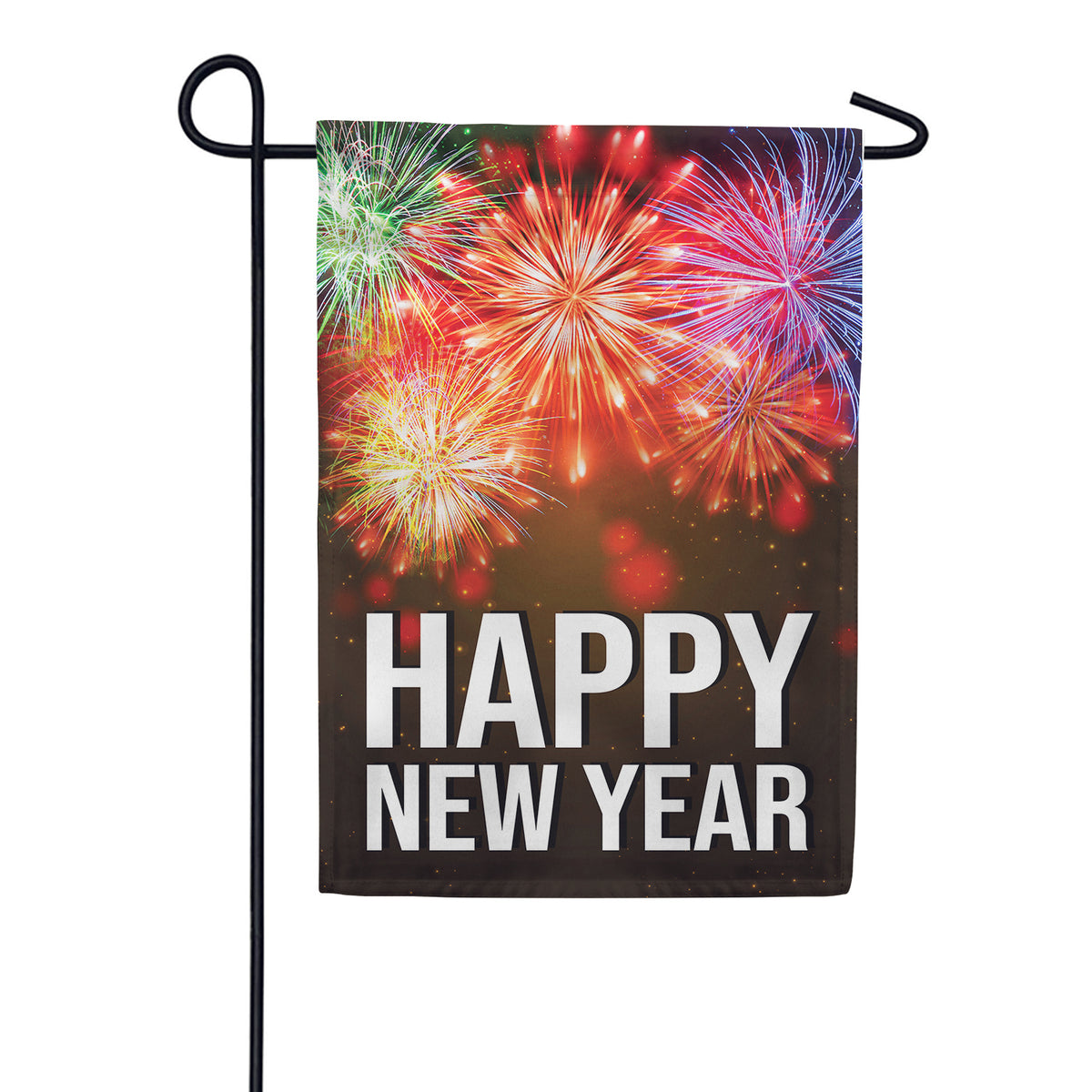 America Forever New Year Colorful Explosions Garden Flag
