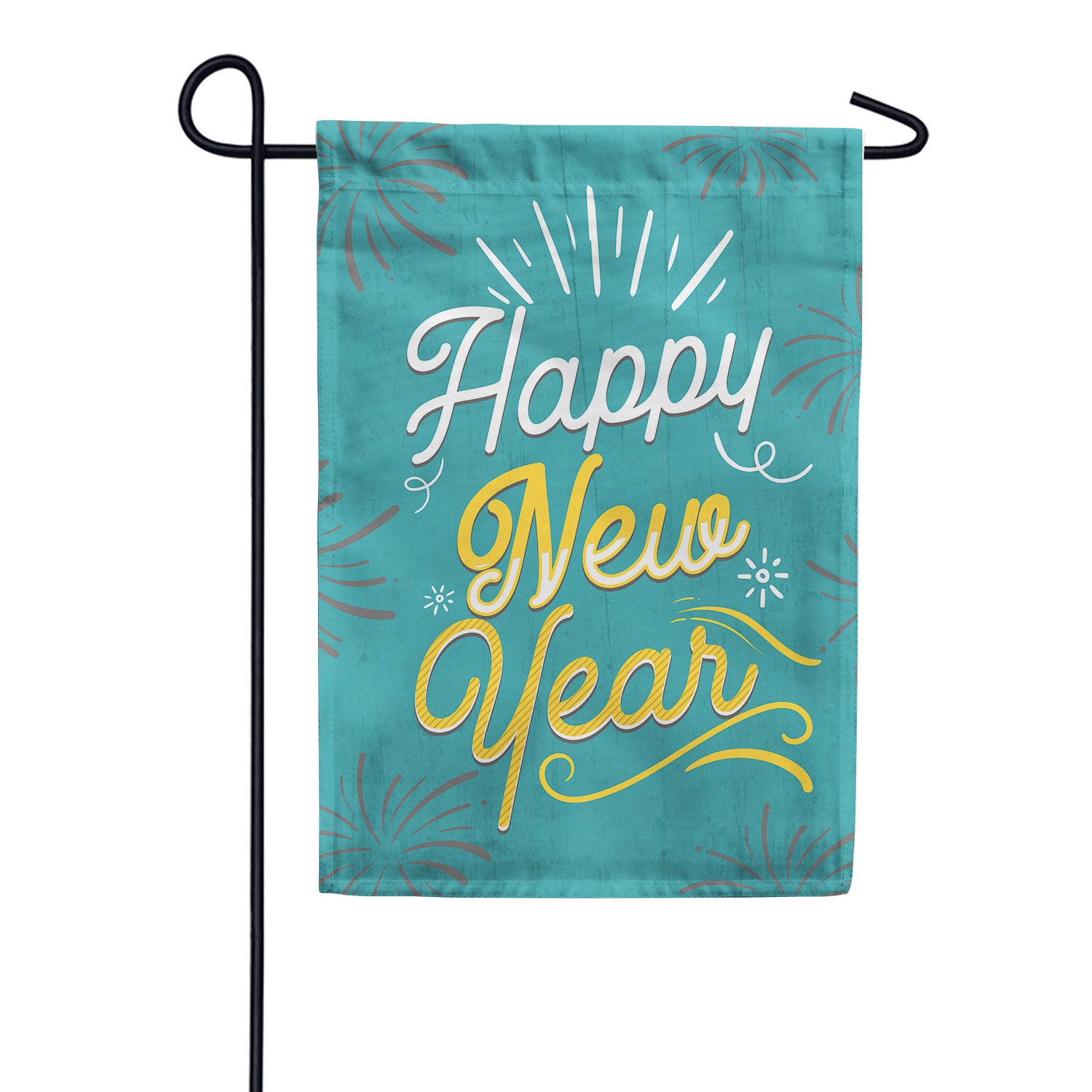 America Forever Happy New Year Garden Flag
