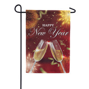 America Forever Clink! Happy New Year! Garden Flag