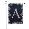 America Forever Silver Snowflakes Monogram Garden Flag