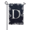 America Forever Silver Snowflakes Monogram Garden Flag