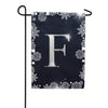 America Forever Silver Snowflakes Monogram Garden Flag