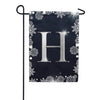 America Forever Silver Snowflakes Monogram Garden Flag