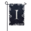 America Forever Silver Snowflakes Monogram Garden Flag