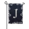 America Forever Silver Snowflakes Monogram Garden Flag
