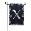 America Forever Silver Snowflakes Monogram Garden Flag