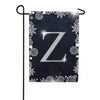 America Forever Silver Snowflakes Monogram Garden Flag