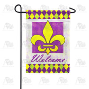 America Forever Fleur De Lis Welcome Garden Flag