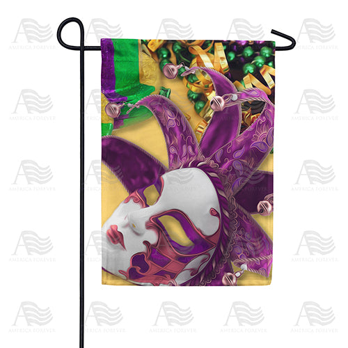 America Forever Mardi Gras Masquerade Garden Flag