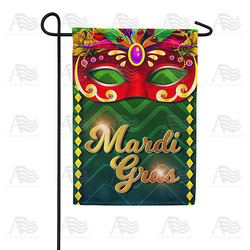America Forever Fat Tuesday Mask Garden Flag