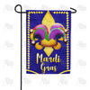America Forever Mardi Gras Symbols Garden Flag