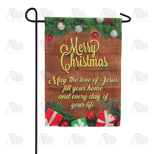 America Forever The Love Of Jesus Garden Flag