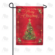 America Forever Merry Christmas Tree Garden Flag