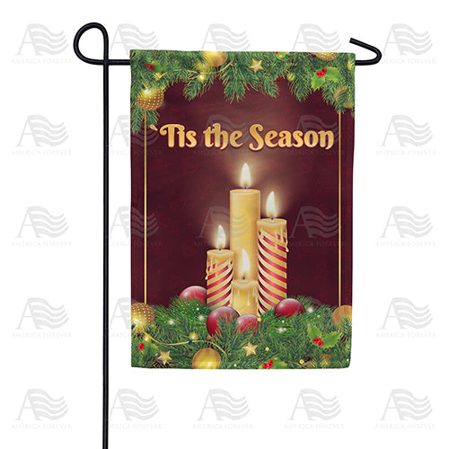 America Forever Tis The Season For Candles Garden Flag