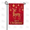 America Forever Gold Reindeer Garden Flag
