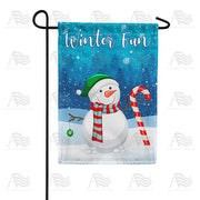 America Forever Snowman Fun Garden Flag