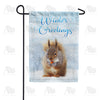 America Forever Winter Squirrel Garden Flag