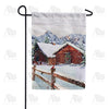America Forever Winter At Horse Stables Garden Flag