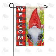 America Forever Christmas Gnome Garden Flag