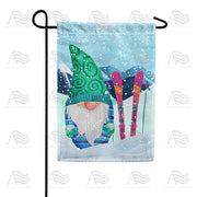 America Forever Skiing Gnome Garden Flag
