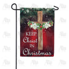 America Forever Christmas Cross Garden Flag